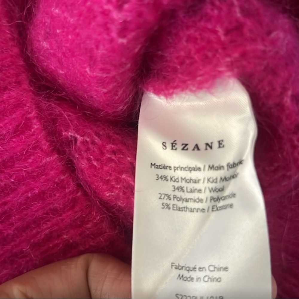 SEZANE COME JUMPER FUCHSIA - Picture 6 of 8